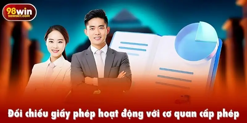 Đối chiếu giấy phép hoạt động với cơ quan cấp phép