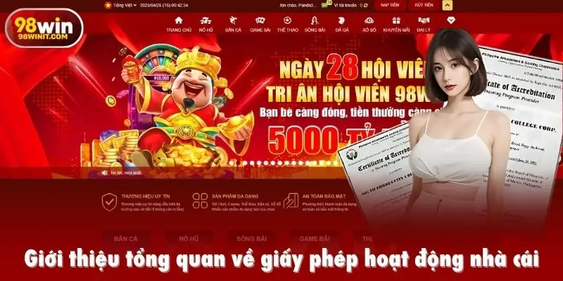 Giới thiệu tổng quan về giấy phép hoạt động nhà cái