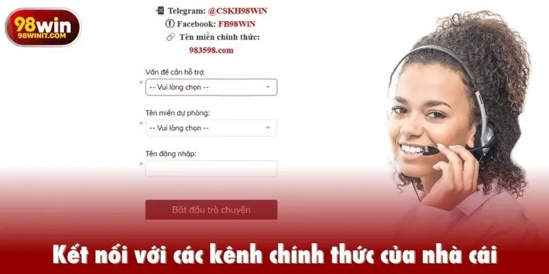 Kết nối với các kênh chính thức của nhà cái