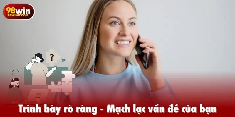 Trình bày rõ ràng, mạch lạc vấn đề của bạn