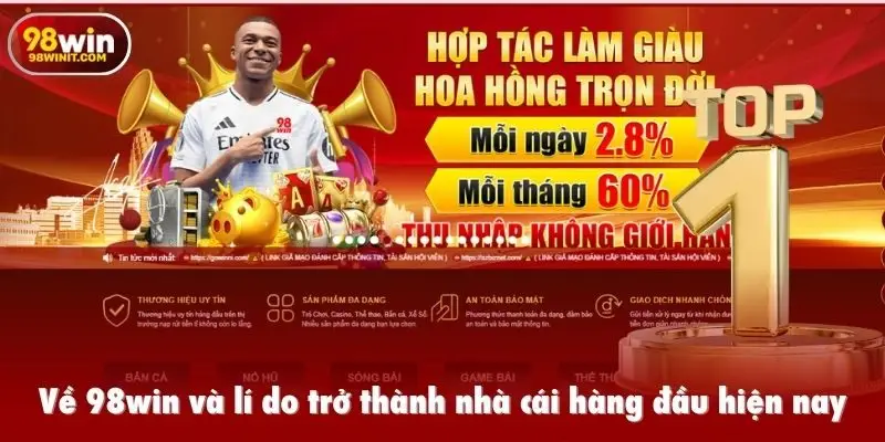 Về 98win và lí do trở thành nhà cái hàng đầu hiện nay